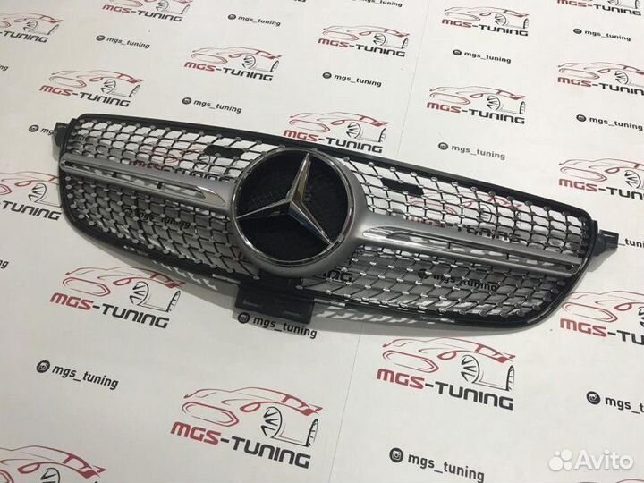 Решетка Mercedes GLE W166 Diamond Silver
