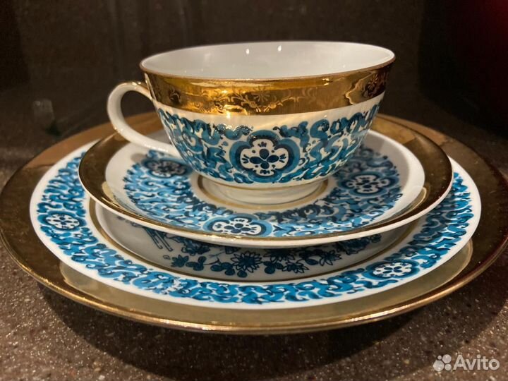 Чайная тройка SEP фарфор ГДР