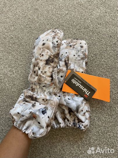 Варежки краги зимние на замке