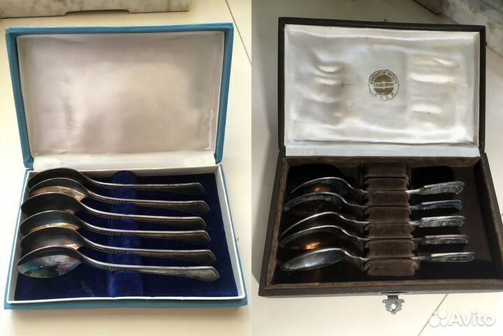 Ложки чайные ВДНХ мнц 15 20 набор коробка СССР