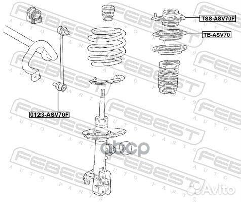 Подшипник опоры амортизатора toyota camry/hybri