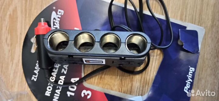 Разветвитель прикуривателя на 4 гнезда и на 3