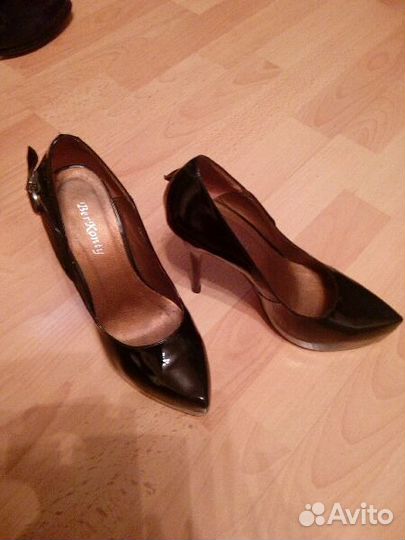 Туфли. Натуральная кожа. Черный лак
