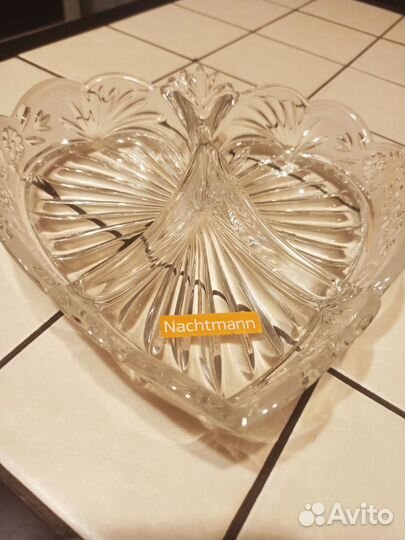 Менажница (сердце), хрусталь, Hachtmann, Германия