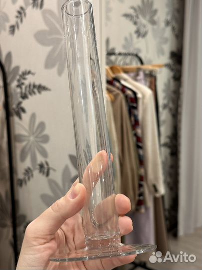 Ваза икея для цветов, высота 23см, диаметр 2,8 см