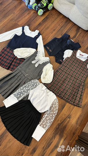 Школьная форма для девочки пакетом 128 146