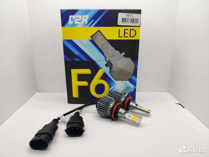 Led лампы F6 4300К с радиатором