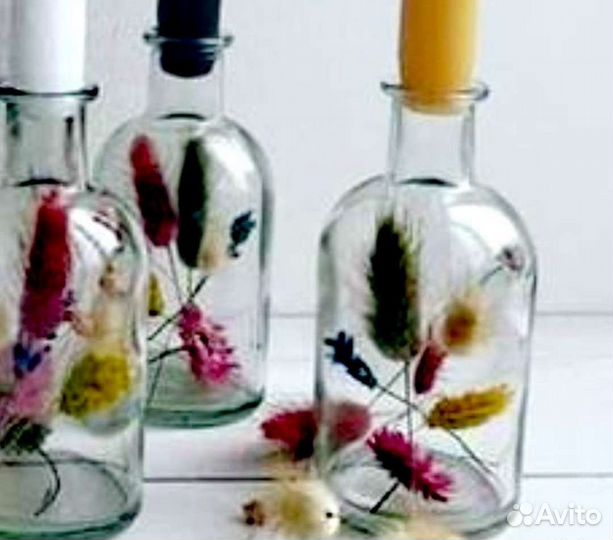 Вазы, бутылочки, венки