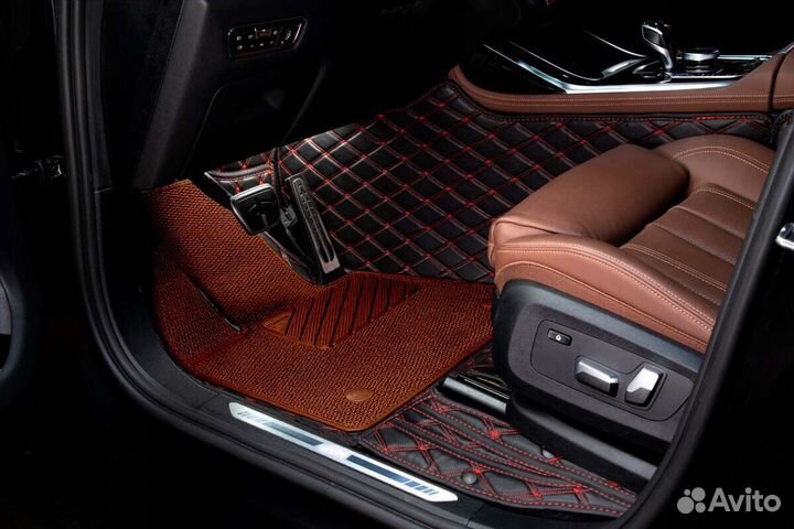 3D Коврики Porsche Cayenne из Экокожи