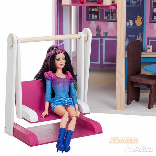 Домик кукольный деревянный 