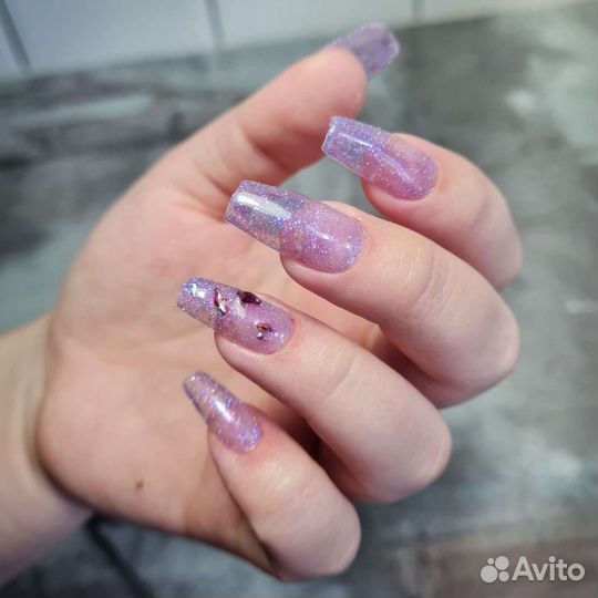 Наращивание ногтей, гелевая коррекция, гель-лак
