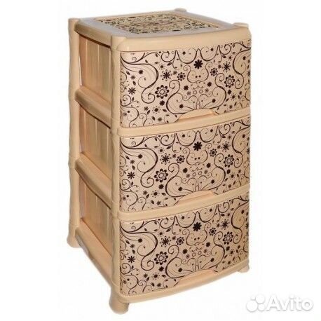 Комод 3-х секц. violet Элегант светлый 035170