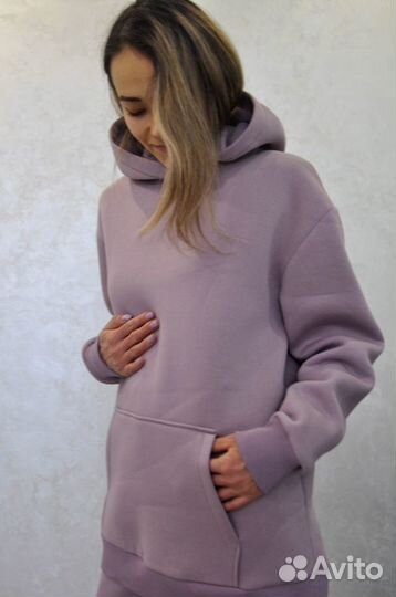 Утепленный женский костюм на флисе