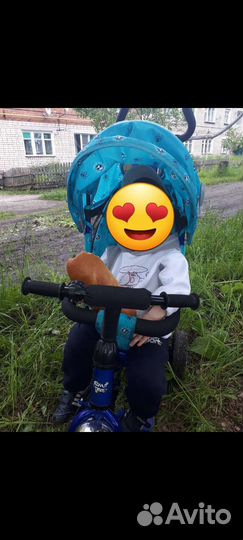 Детский велосипед коляска