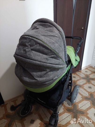 Коляска зимняя для новорожденного 2 в 1 adamex