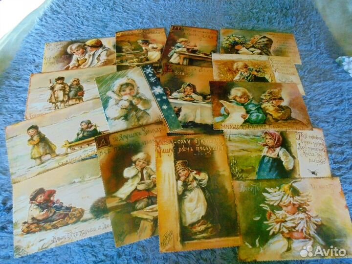 Елизавета Бём 15 откр со старинных литографий