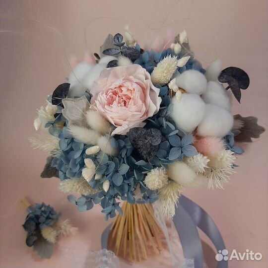 Свадебный букет. Букет невесты из сухоцветов