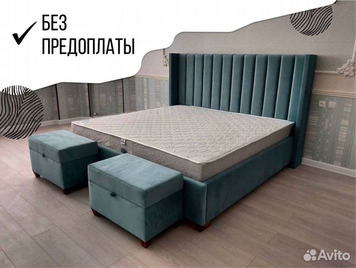 Кровать двуспальная. Гарантия 18 мес