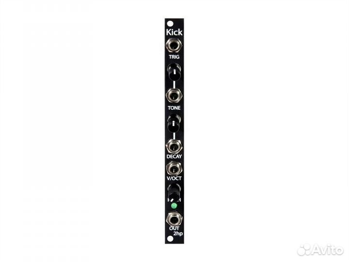 2hp Kick Silver Eurorack модуль