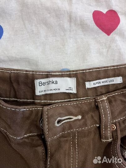 Джинсы wide bershka