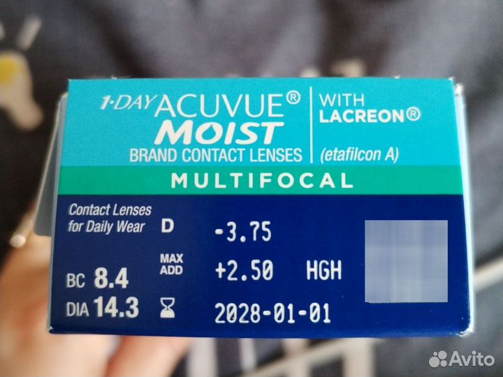 Линзы контактные acuvue однодневные