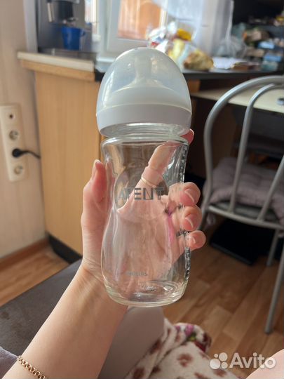 Бутылочка avent Стекло