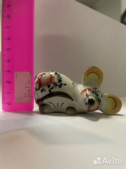 Статуэтка Цветная «Мышь»