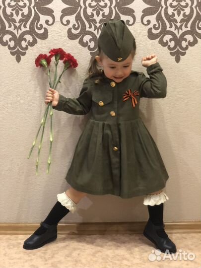Военный костюм 98-104 для девочки