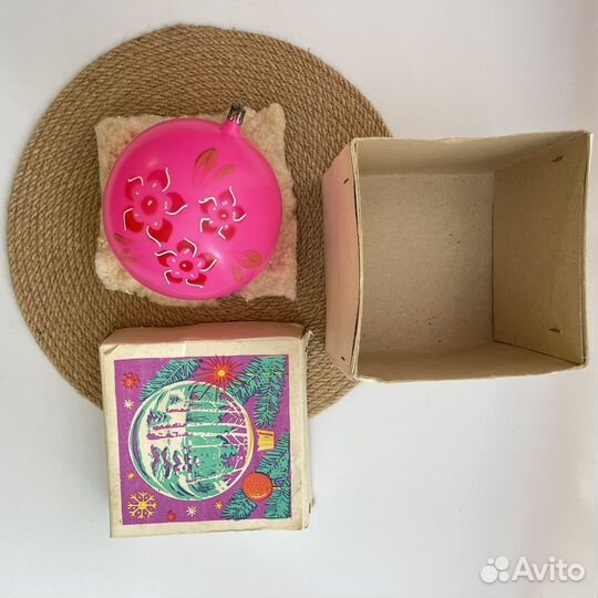 Шар стеклянный елочный