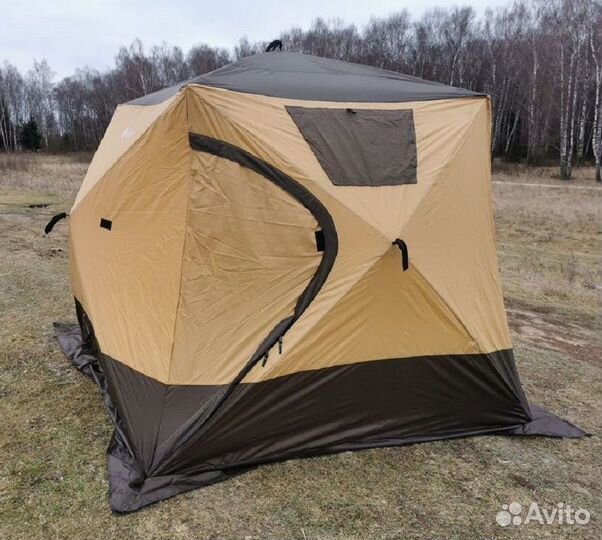 Палатка для рыбалки с полом 4 слоя Terbo Mir