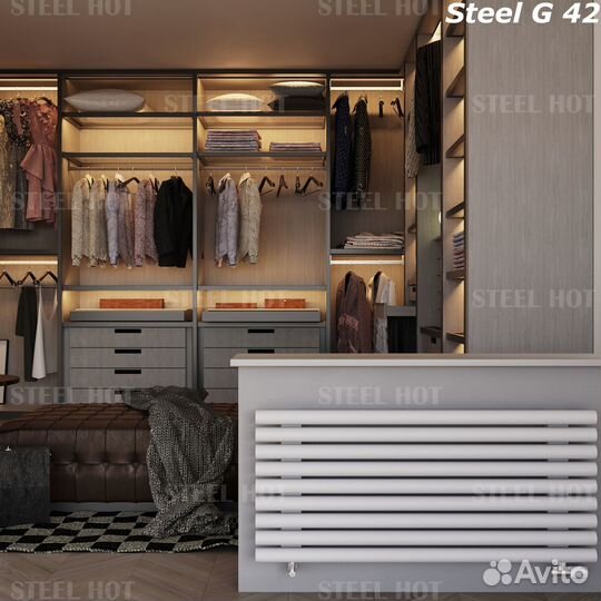 Горизонтальный радиатор отопления Steel-Hot