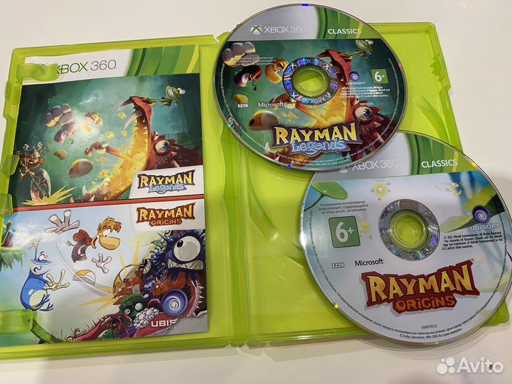 Игры на xbox 360 rayman legends+origins