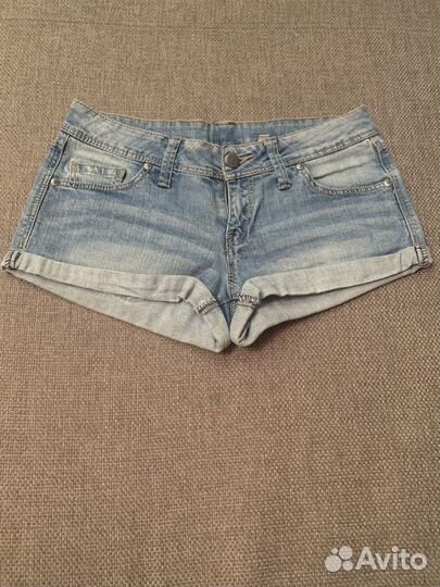 Джинсовые шорты пакетом разные р.xs-s