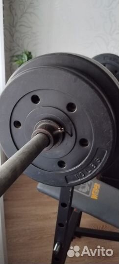 Скамья для жима и штанга