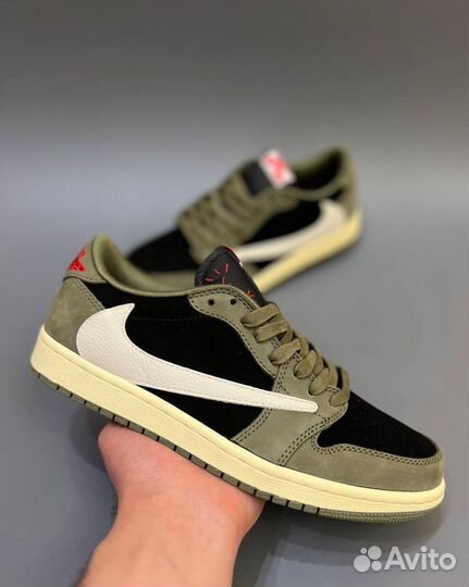 Travis Scott x Nike Air Jordan 1 Low “Black Olive”