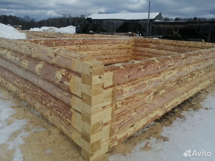 Сруб бани 3 на 5