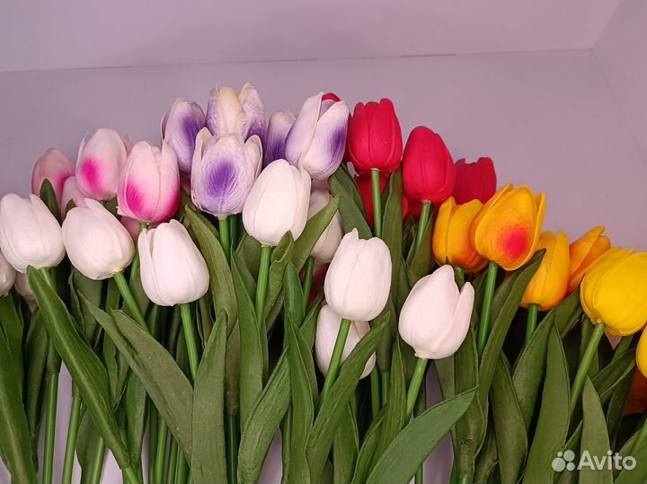 Искусственные тюльпаны для дома и сада