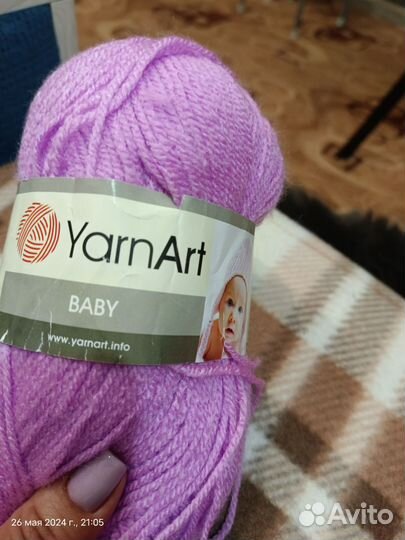 Пряжа Yarnart Baby 4шт