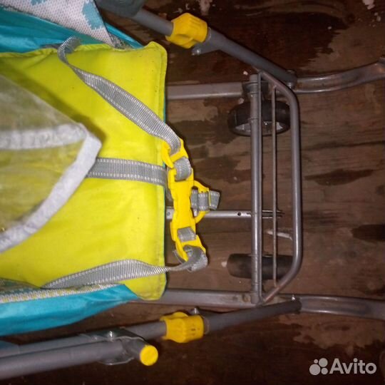 Детские санки коляска с колесами бу