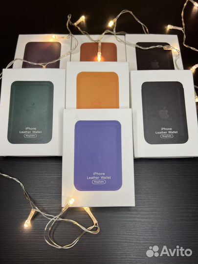 Apple magsafe leather wallet с анимацией