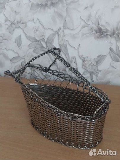 Корзина винтажная для бутылки