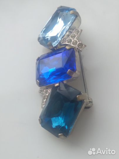 Брошь винтажная чехия