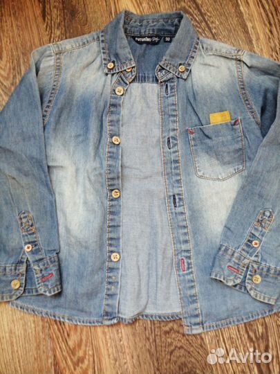 Рубашки: размеры:80 (6-12мес), 98, 104