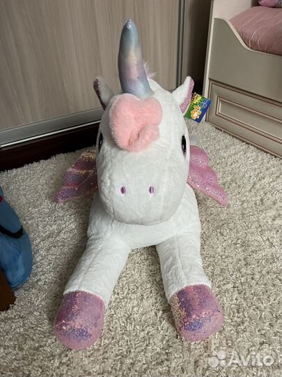 Мягкая игрушка Альпака Единорог новый