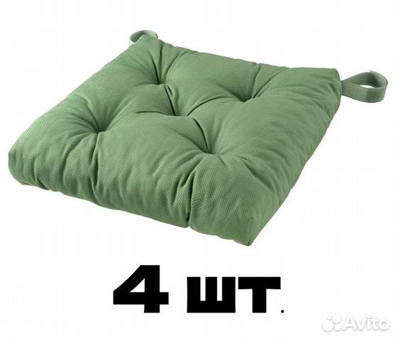 Комплект из 4-х подушек икеа Малинда зеленых