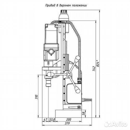 Магнитный сверлильный станок Хайтек mbsr-100