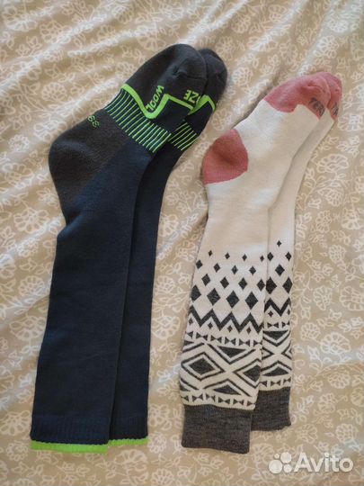 Гольфы из декатлона (белые и серые)