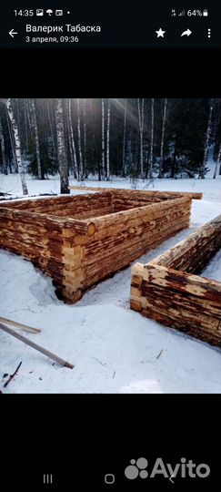 Сруб для бани 3 х 5