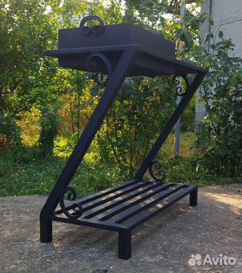 Мангал с дровницей(съемный)