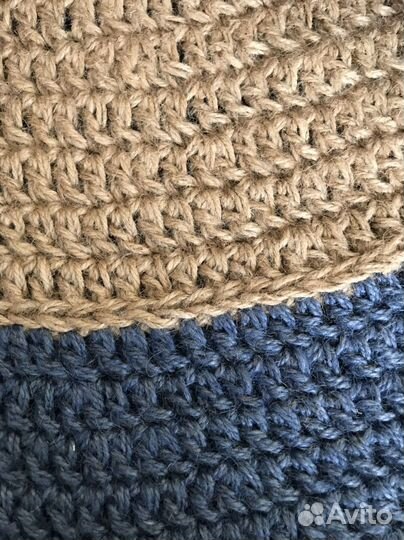 Ковер из джута ручной работы